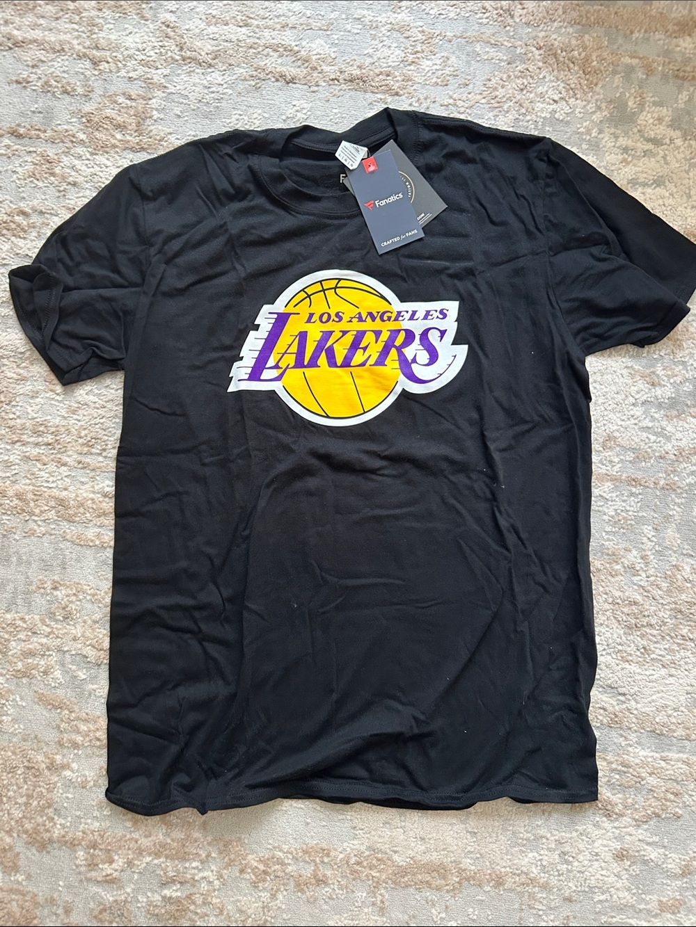 Fanatics Black Los Angeles Lakers Graphic Tee - Size Large